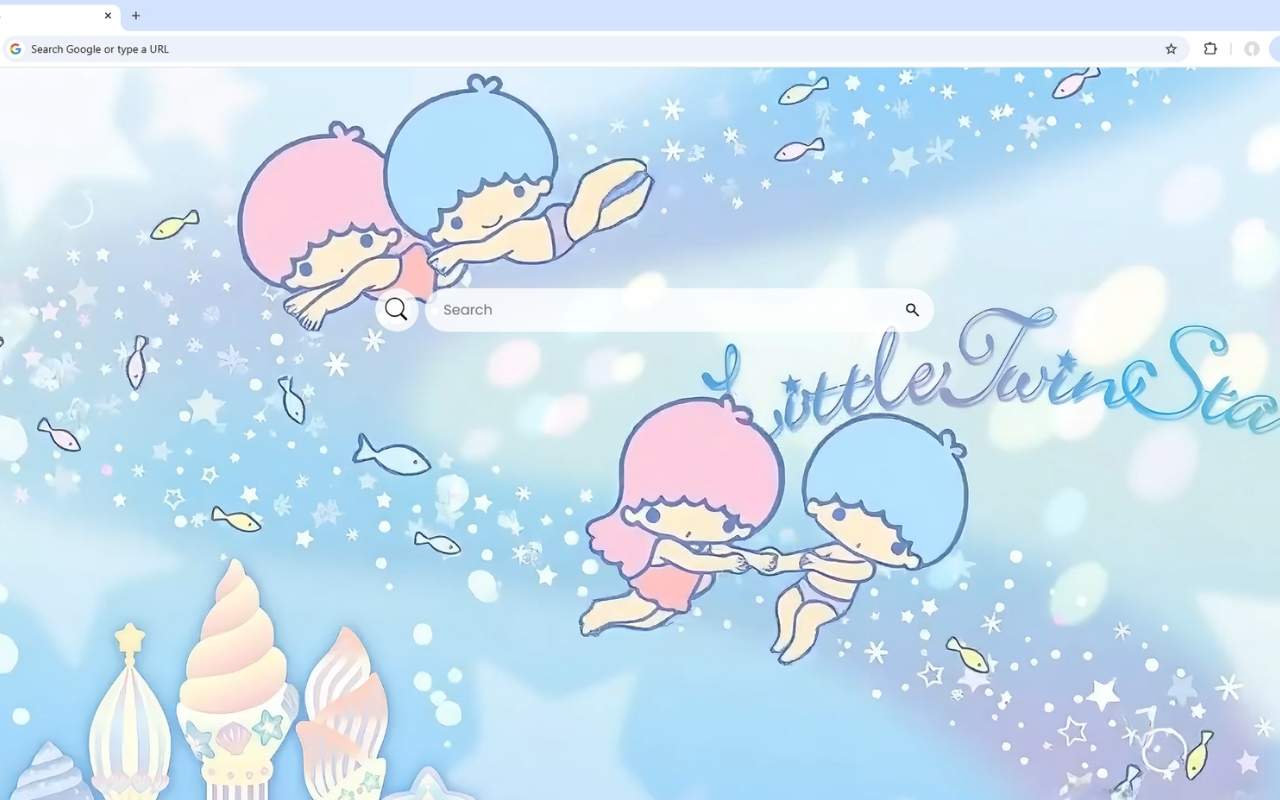 Little Twin Stars Underwater Live Wallpaper